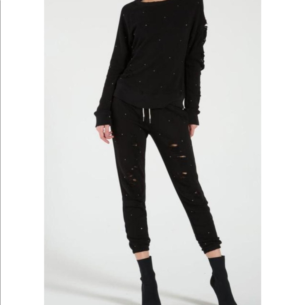 n:philanthropy Blackbird Rhinestone Sweatpants